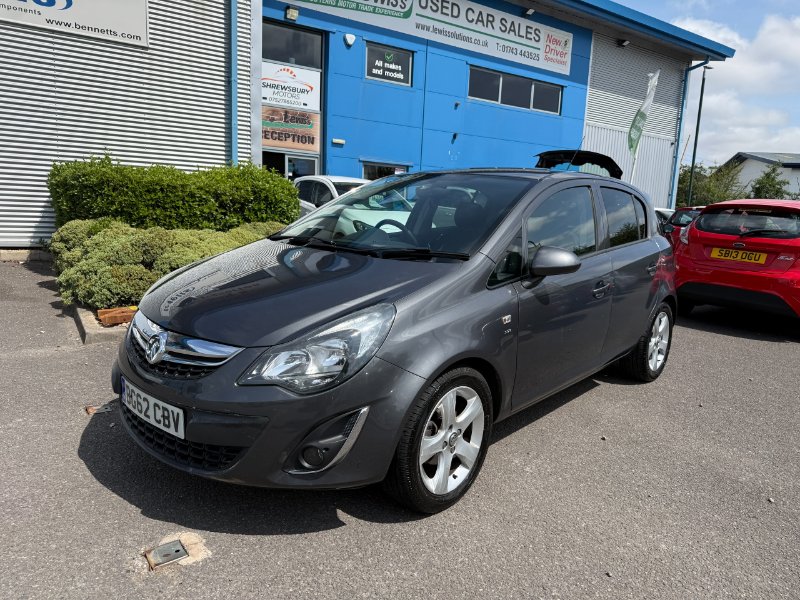 Grey 2012 Vauxhall Corsa 1.2 16V SXi Hatchback 5dr Petrol Manual Euro 5 A/C 85 ps in Shrewsbury